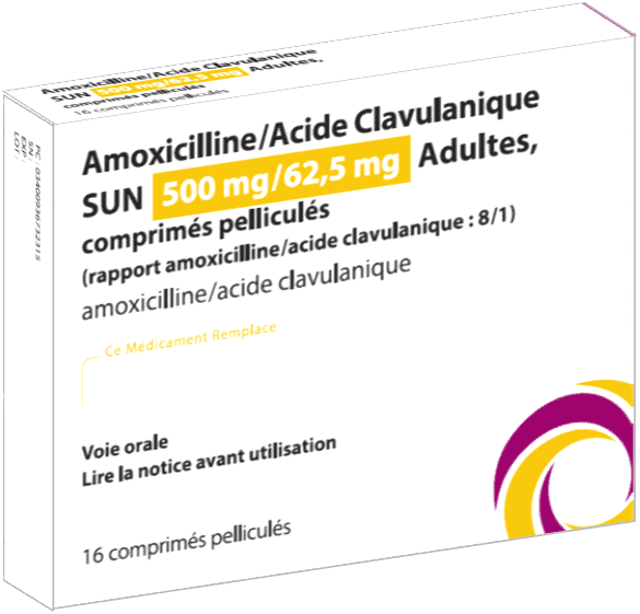 AMOXICILLINE / ACIDE CLAVULANIQUE SUN AMOXICILLINE / ACIDE CLAVULANIQUE SUN