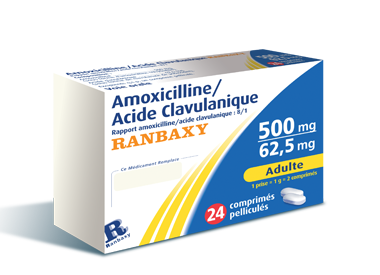 AMOXICILLINE / ACIDE CLAVULANIQUE RANBAXY AMOXICILLINE / ACIDE CLAVULANIQUE RANBAXY