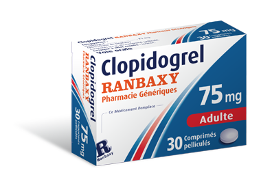 CLOPIDOGREL RANBAXY PHARMACIE GENERIQUES CLOPIDOGREL RANBAXY PHARMACIE GENERIQUES